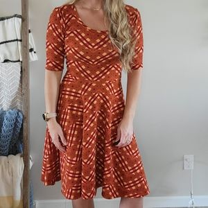 Lularoe Rust Geographic Dress